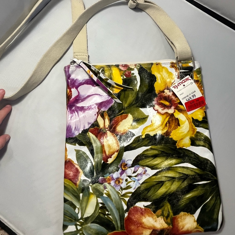 New Maurizio Taiuti Genuine Leather in Floral NWOT